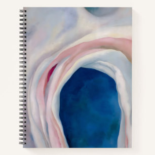 Music Pink and Blue von O'Keeffe Notizbuch