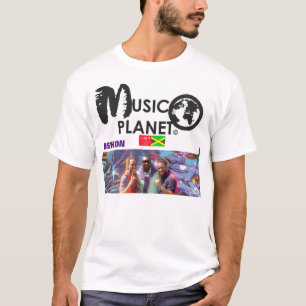 MUSIC PLANET DSHON Herren Basic T-Shirt