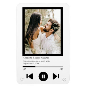 Music Player First Dance Foto Magnet