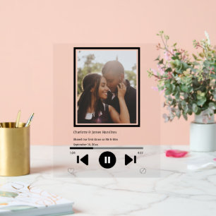 Music Player Foto Personalisiert Acrylschild