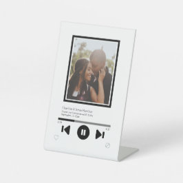 Music Player Foto Personalisiert Sockelschild
