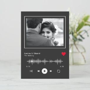 Music Player Wedding Einladung