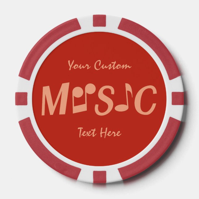 MUSIC-Poker-Chips Pokerchips (Vorderseite)