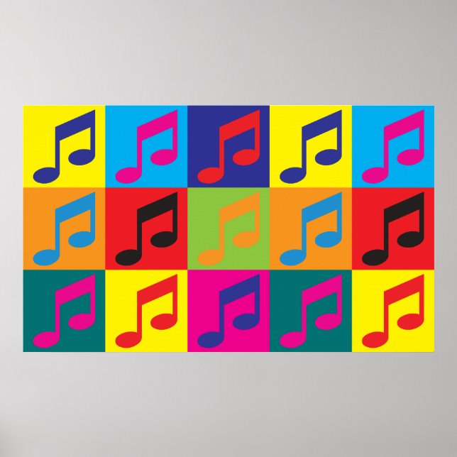 Music Pop Art Poster (Vorne)