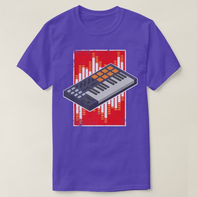 Music Producer And Beats From Synthesizer Or Beat  T-Shirt (Design vorne)
