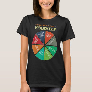 Music Retro Texte aus den 80er Jahren Pie Chart Si T-Shirt