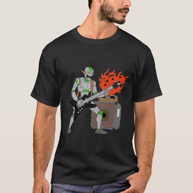 Music robot T-Shirt (Vorderseite)