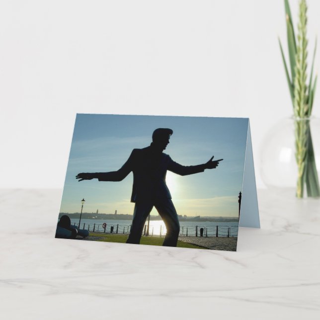 MUSIC ROCKIN' ROLLER BIRTHDAY CARD DER 1950er Jahr Karte (Vorderseite)