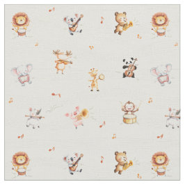 Music school animals musicians cute nursery decor stoff