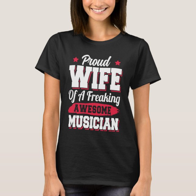 Music Singer Karaoke Opera Musician Wife T-Shirt (Vorderseite)