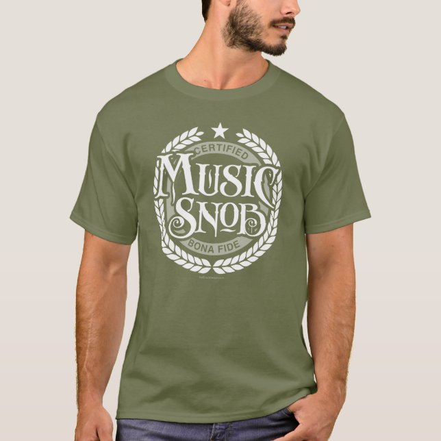 Music Snob - lustiger Musikliebhaber T-Shirt (Vorderseite)