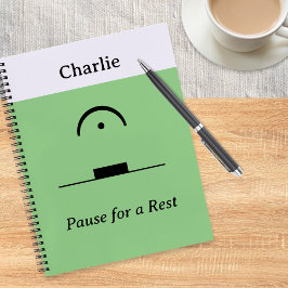 Music Spaß Pause für Erholung Personalisiert Notizbuch