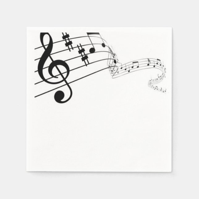Music Speaks Napkins Serviette (Vorderseite)