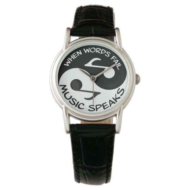 Music Speaks Watch Armbanduhr (Vorderseite)