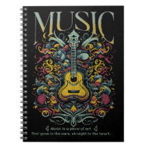 Music Spiral Notebook Gitarre