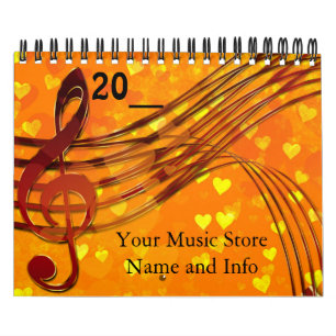Music Store-Firmenkalender Kalender