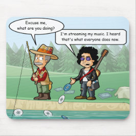 Music Streaming Funny Pun Mouse Pad Mousepad