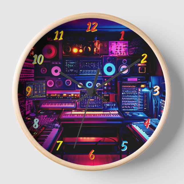 Music Studio Uhr (Vorderseite)