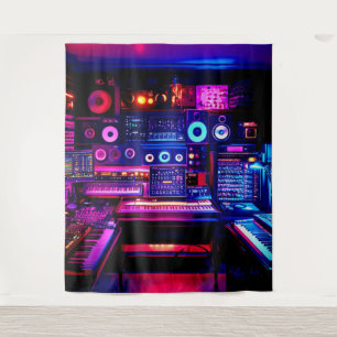 Music Studio Wandteppich