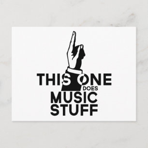 Music Stuff - Funny Music Music Postkarte