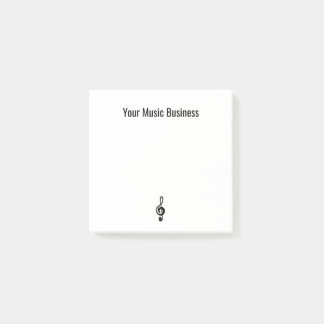 Music Symbol Simple Treble Clef Post-it Klebezettel