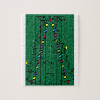 Music symmetry, Christmas tree Puzzle