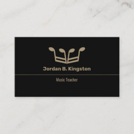 Music Teacher Crown Visitenkarte