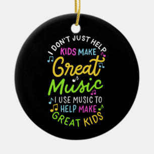 Music Teacher - Hilfe für Kinder Musik machen Keramik Ornament