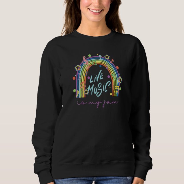 Music Teacher Live Music My Love Jam Teaching Aide Sweatshirt (Vorderseite)