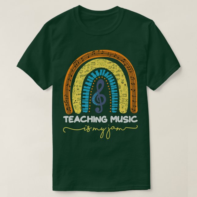 Music Teacher Teaching Music Is My Jam  T-Shirt (Design vorne)