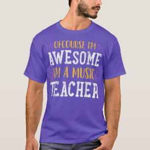 Music Teacher Vintage Gift  T-Shirt