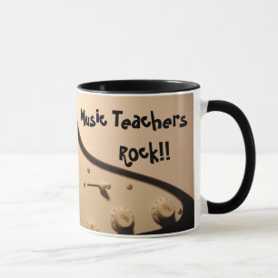 Music Teachres Rock!! Elektrische Gitarre-Tasse Tasse