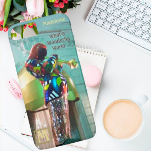 Music Theme Louis Armstrong Trumpet Name Initial Case-Mate iPhone Hülle