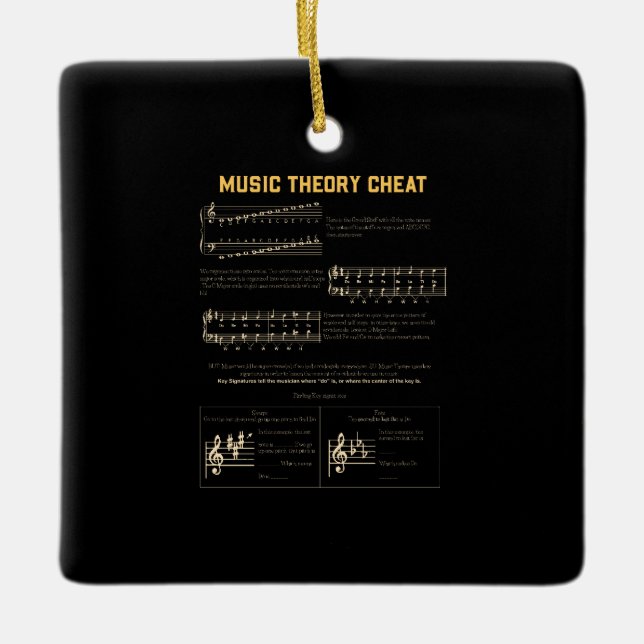 Music Theory Keramikornament (Vorderseite)
