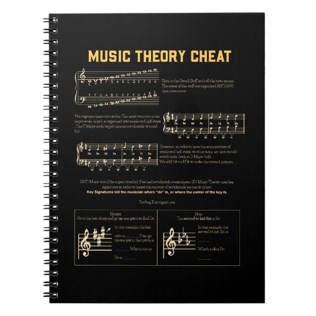 Music Theory Notizblock (Vorderseite)