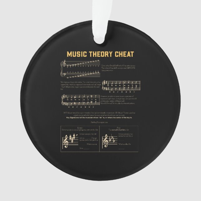 Music Theory Ornament (Vorderseite)