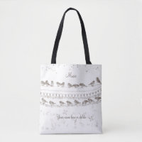 Music Tote Bag mit Birnen - Personalisiert