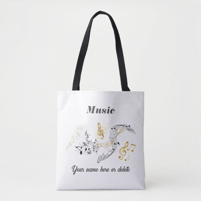 Music Tote Bag - Personalisiert (Vorderseite)