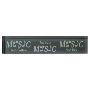 MUSIC-Typenschild Namensplakette