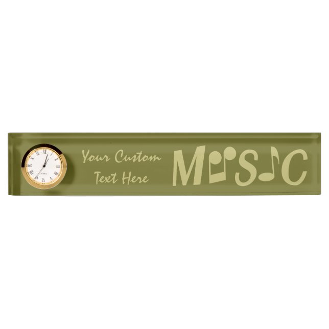 MUSIC-Typenschild Namensplakette (Vorderseite)
