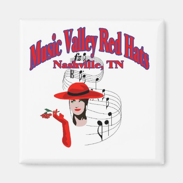 Music Valley Red Hats Magnet (Vorne)