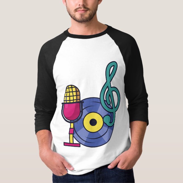 Music Vibes Graphic T-Shirt (Vorderseite)