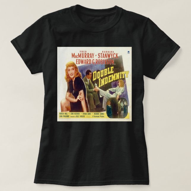 Music Vintag Barbara Schauspielerin Stanwyck Cool  T-Shirt (Design vorne)