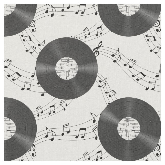 Music Vinyl Platten Stoff (Nahaufnahme)