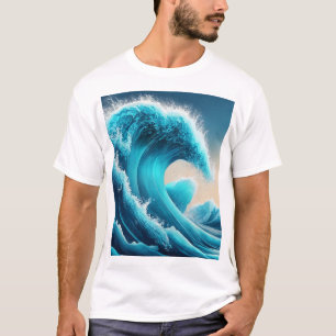 Music Wave Ocean Men's Graphic T - Shirt