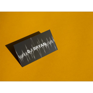 Music Waves DJ Business Card Visitenkarte