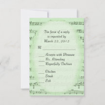 Music Wedding Green UAWG with Menu