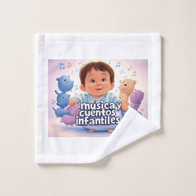 Música y cuentos infantiles badhandtuch set (Waschlappen)