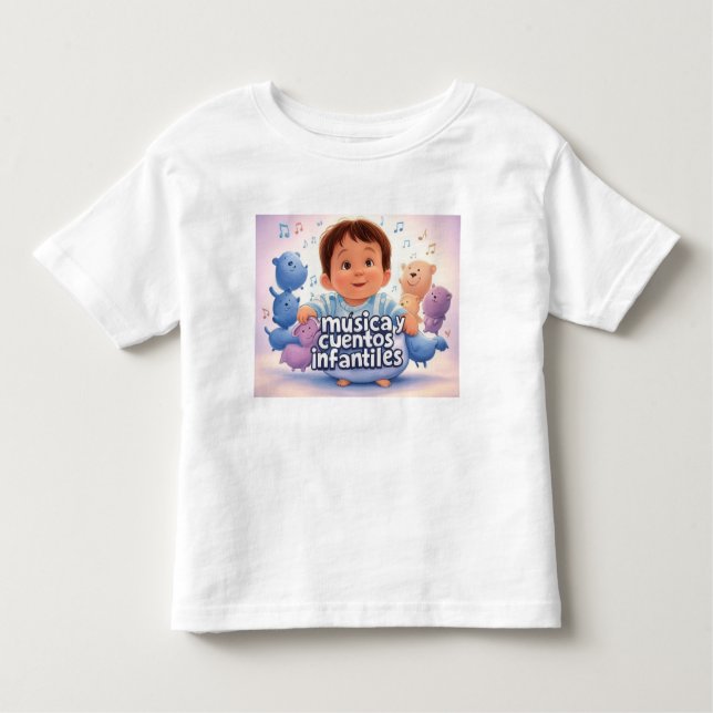 Música y cuentos infantiles kleinkind t-shirt (Vorderseite)