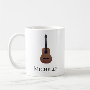 Musical Acoustic Gitarre Personalisiert Kaffeetasse